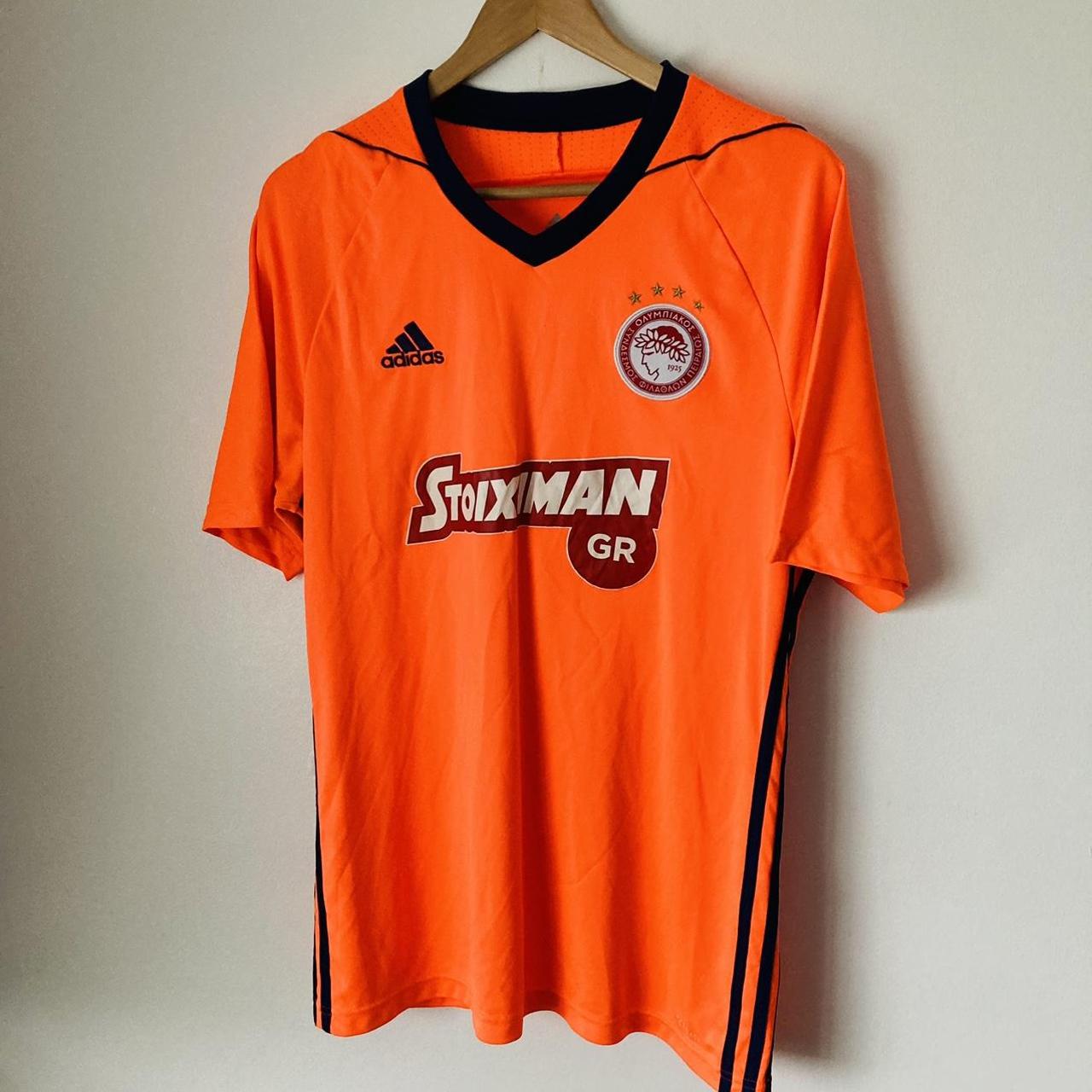 Olympiakos 2017/2018 Neon Away Football Shirt (L)