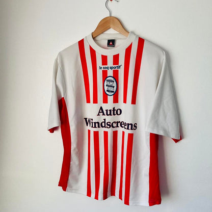 Birmingham City 1999/2000 Red & White Away Football Shirt (L)