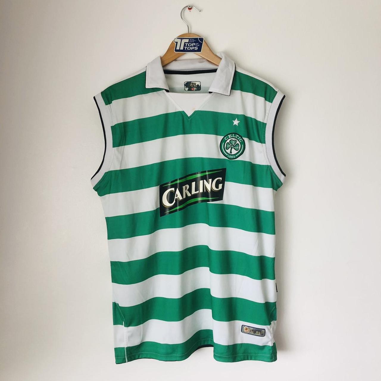 Celtic 2004 Green & White Football Shirt (XL)