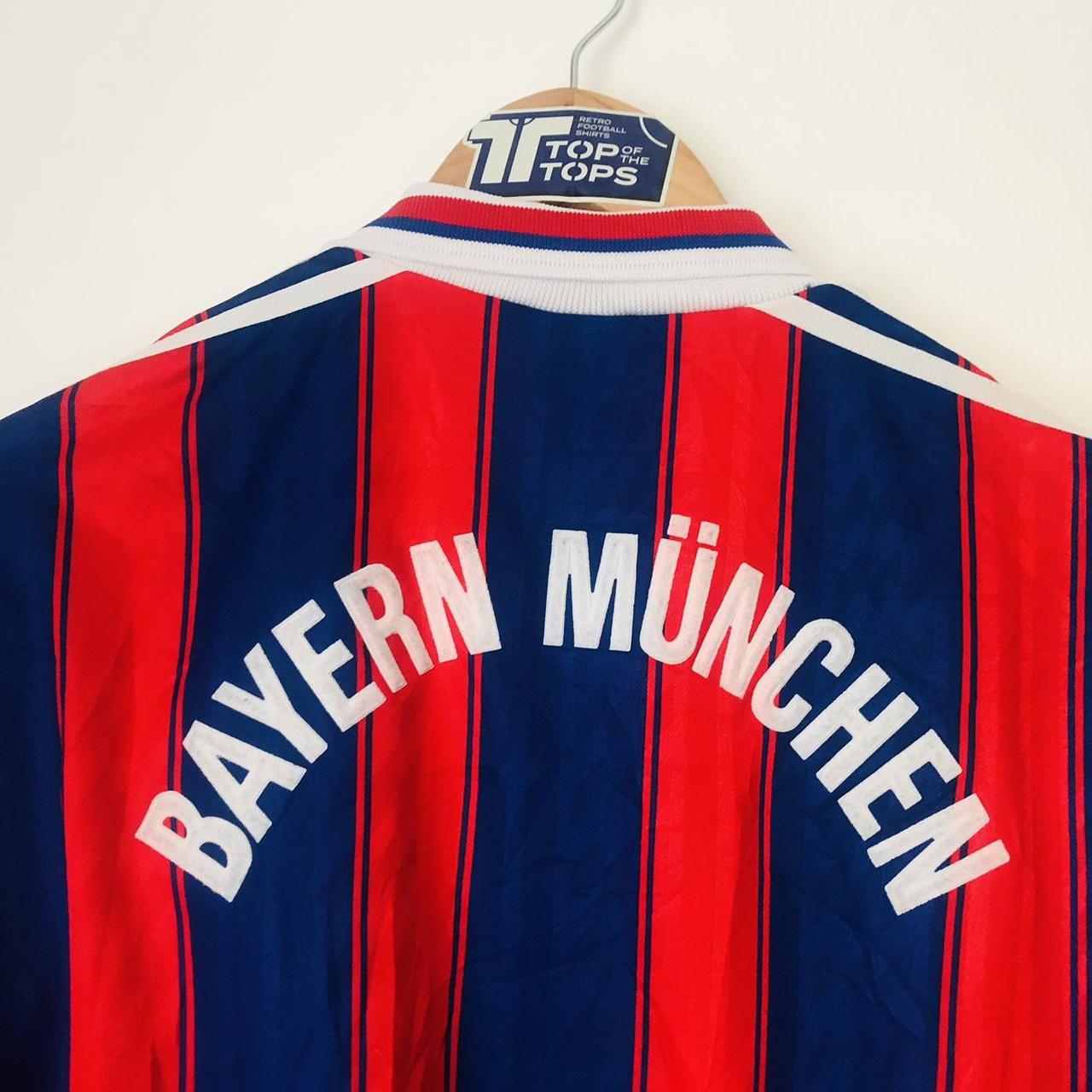 Bayern Munich 1995/1997 Red & Blue Home Football Shirt (XL)