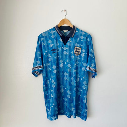 England 1990/1992 Blue Third Football Shirt (XL)