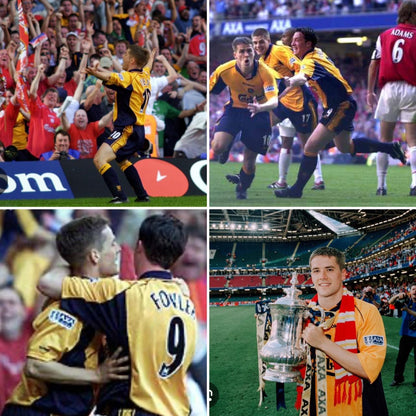Liverpool 2000/2001 Yellow & Navy Football Shirt (L)