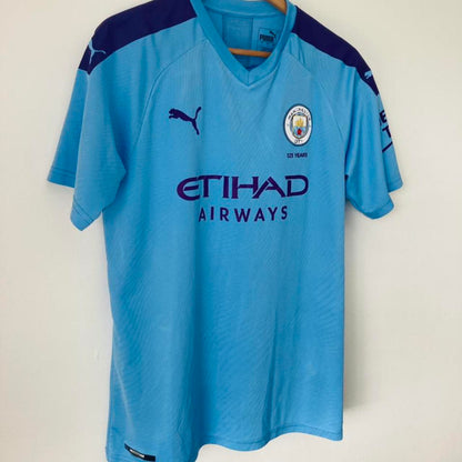 Manchester City 2019/2020 Blue Home Football Shirt (L)