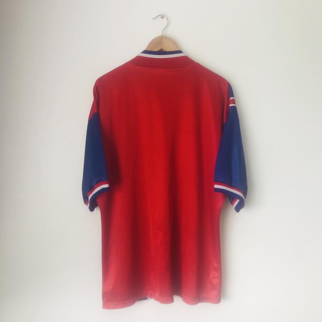 Bayern Munich 1993/1995 Red & Blue Home Football Shirt (XL)