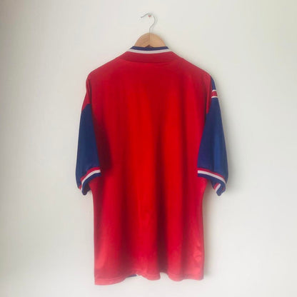 Bayern Munich 1993/1995 Red & Blue Home Football Shirt (XL)