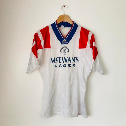 Rangers 1992/1993 White Away Football Shirt (M)