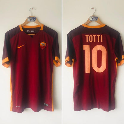 AS Roma 2015/16 Red Football Shirt (M)