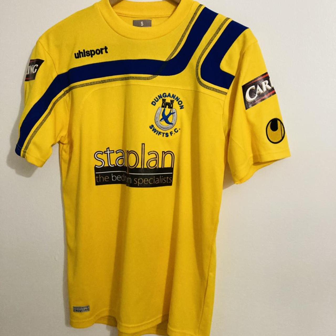 Dungannon Swifts Yellow Away Football Shirt (S)