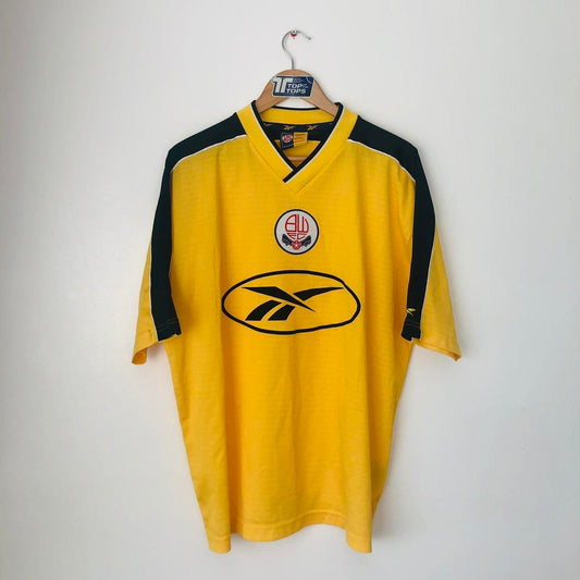 Bolton Wanderers 1998/2000 Yellow Away Football Shirt (L)