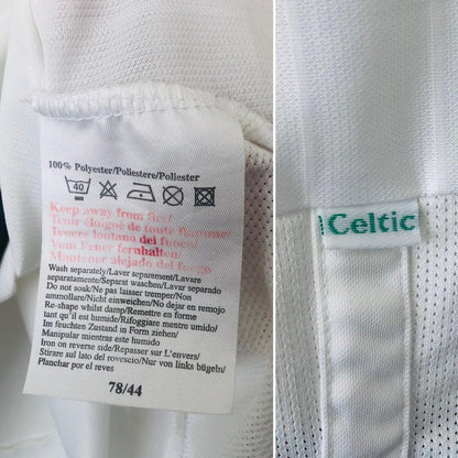 Celtic 2001/2002 White Away Football Shirt (XXL)