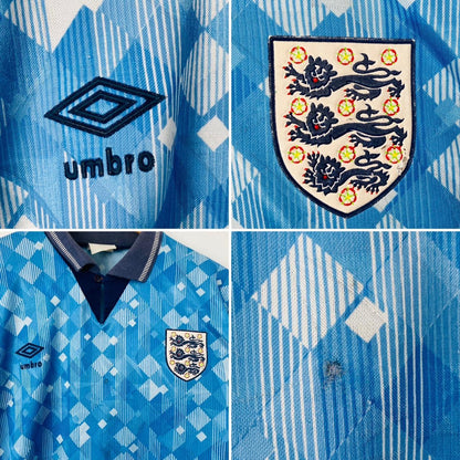 England 1990/1992 Blue Third Football Shirt (XL)