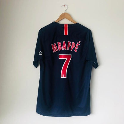 Paris Saint-Germain 2018/2019 Navy Home Football Shirt (XL)