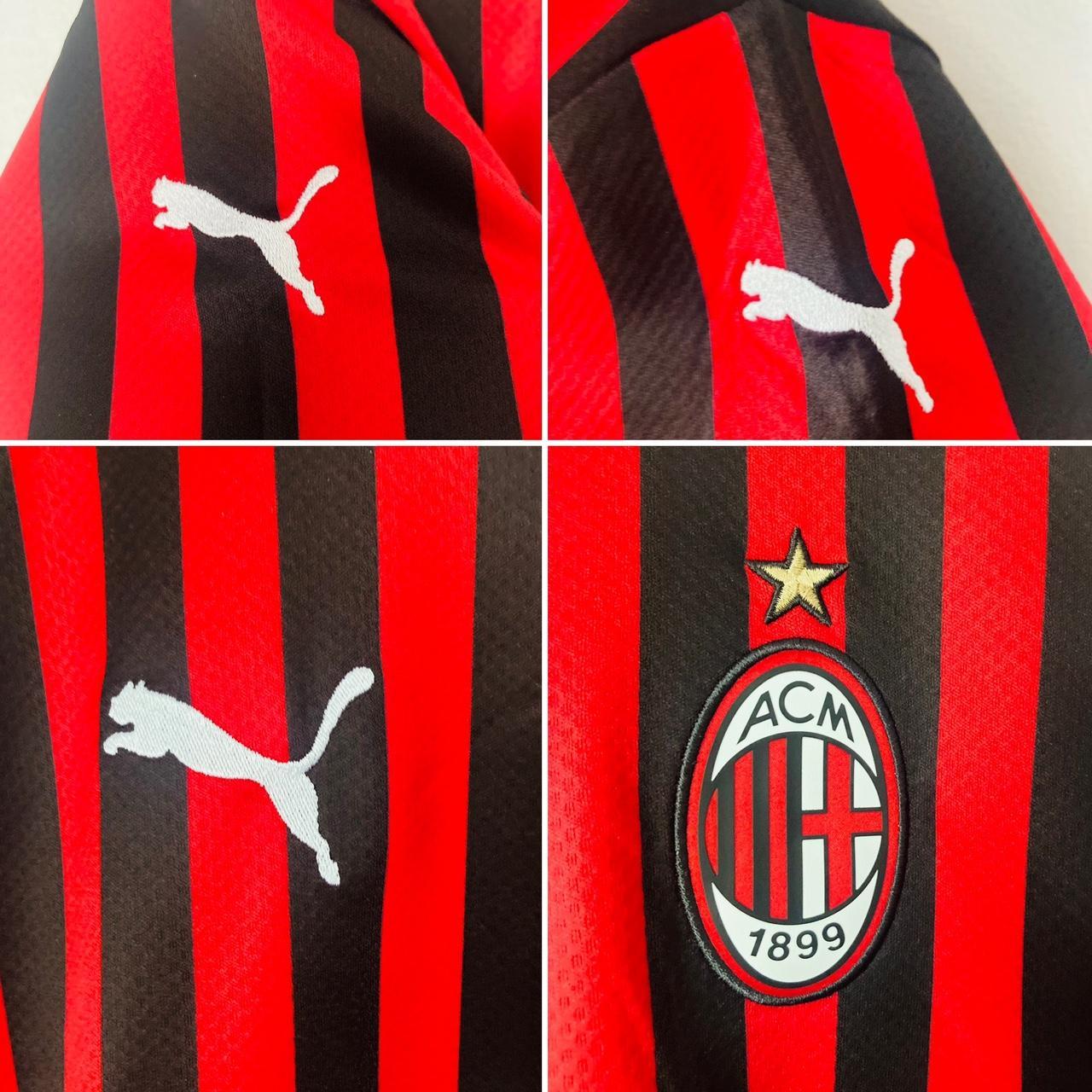 AC Milan 2019/2020 Red & Black Home Football Shirt (XXL)