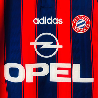 Bayern Munich 1995/1997 Red & Blue Home Football Shirt (S)