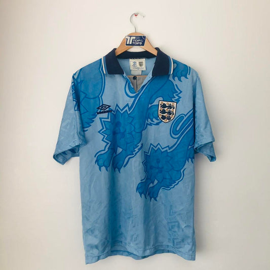 England 1992 Blue Football Shirt (L)