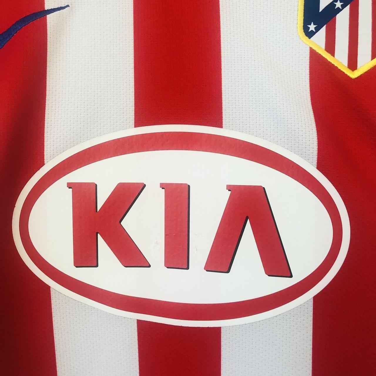 Atletico Madrid 2009/2010 Red & White Home Football Shirt (M)