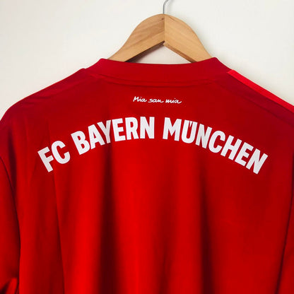 Bayern Munich 2019/2020 Red Home Football Shirt (XL)