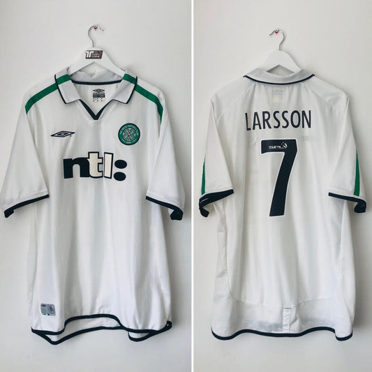 Celtic 2001/2002 White Away Football Shirt (XXL)