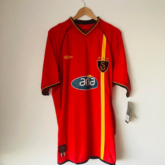 Galatasaray 2002/2003 Red Away Football Shirt (XXL)