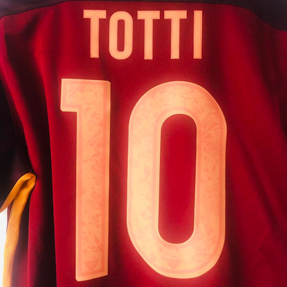 AS Roma 2015/16 Red Football Shirt (M)