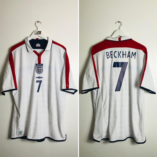 England 2003/2005 White Home Football Shirt (XXL)