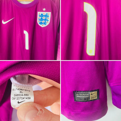 England 2014/2015 Purple Goalkeeper Football Shirt (XL)