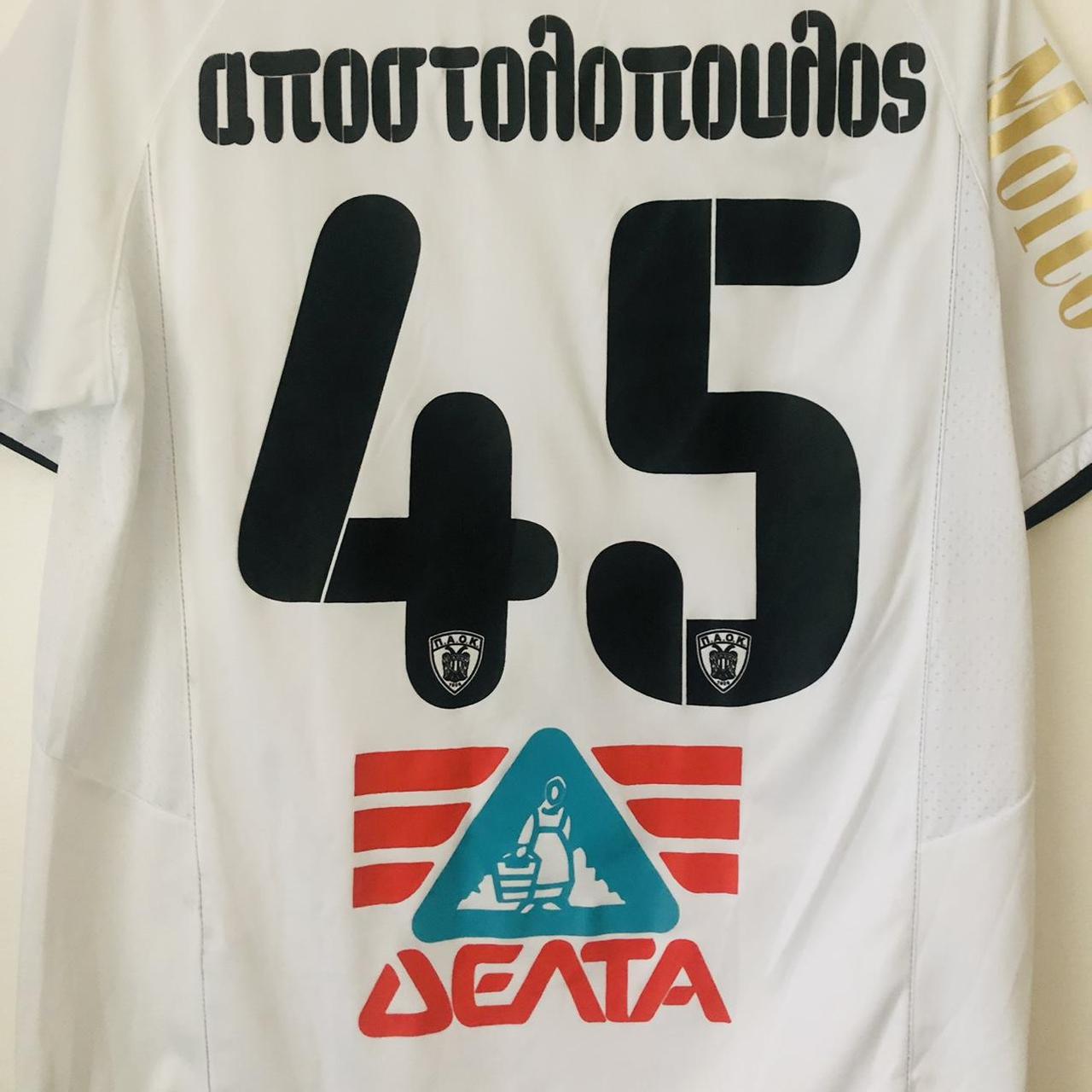 PAOK 2009/2010 White Football Shirt (L)