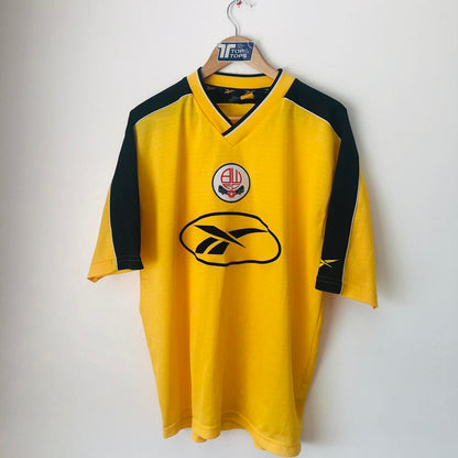 Bolton Wanderers 1998/2000 Yellow Football Shirt (L)