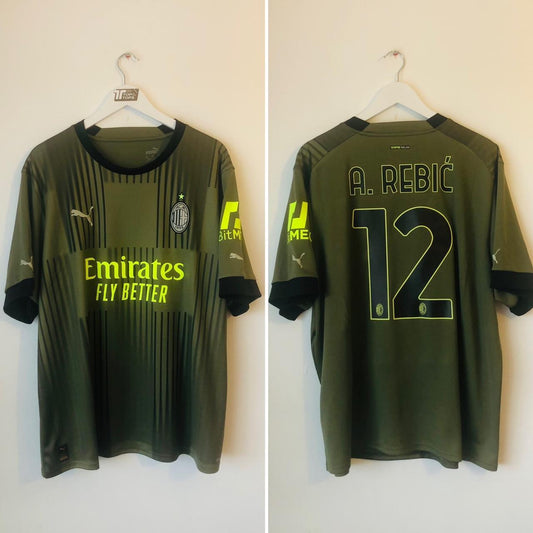 AC Milan 2022/2023 Green Third Football Shirt (XXL)