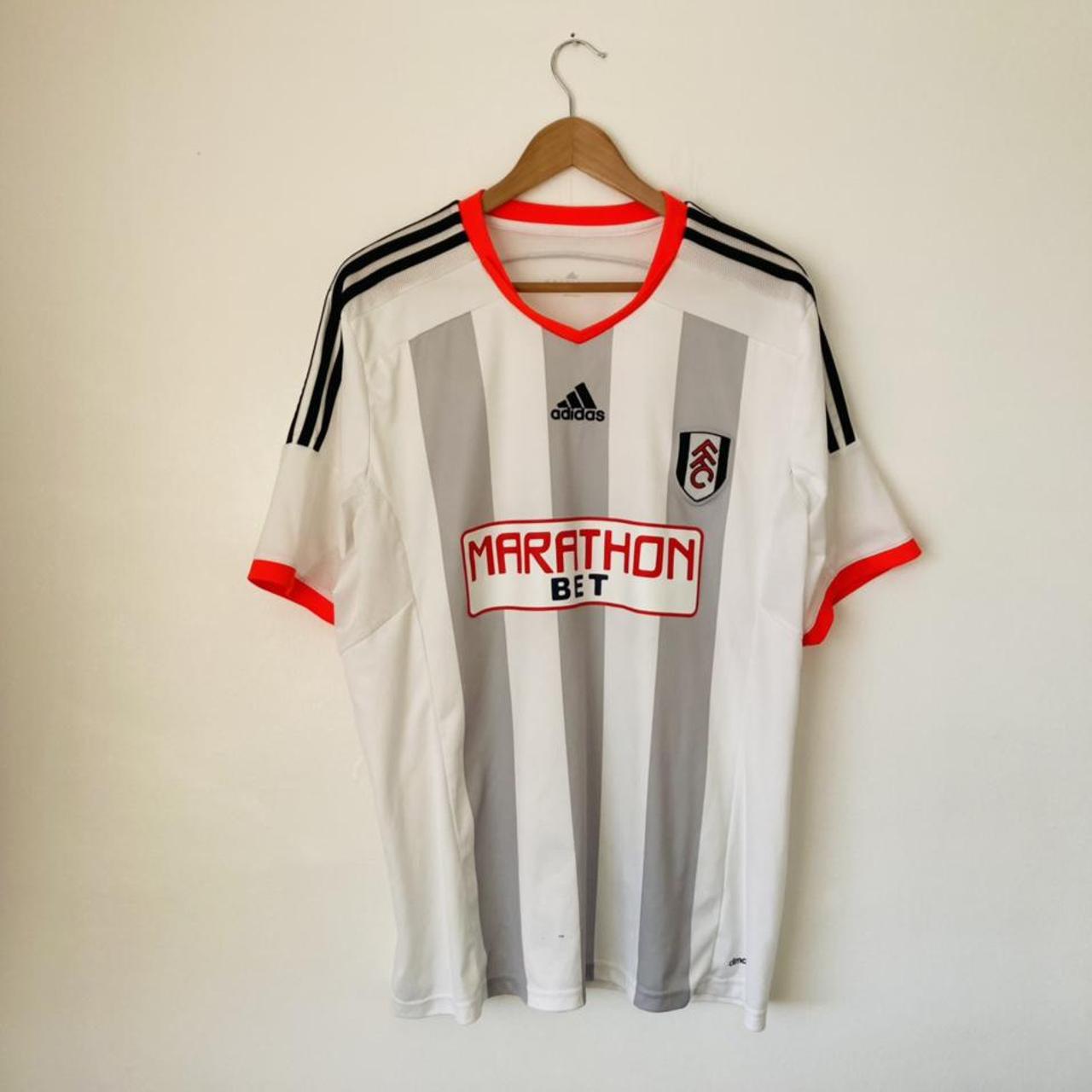 Fulham 2014/2015 White & Grey Home Football Shirt (XL)