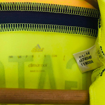 Japan 2014/2015 Neon Yellow Away Football Shirt (M)