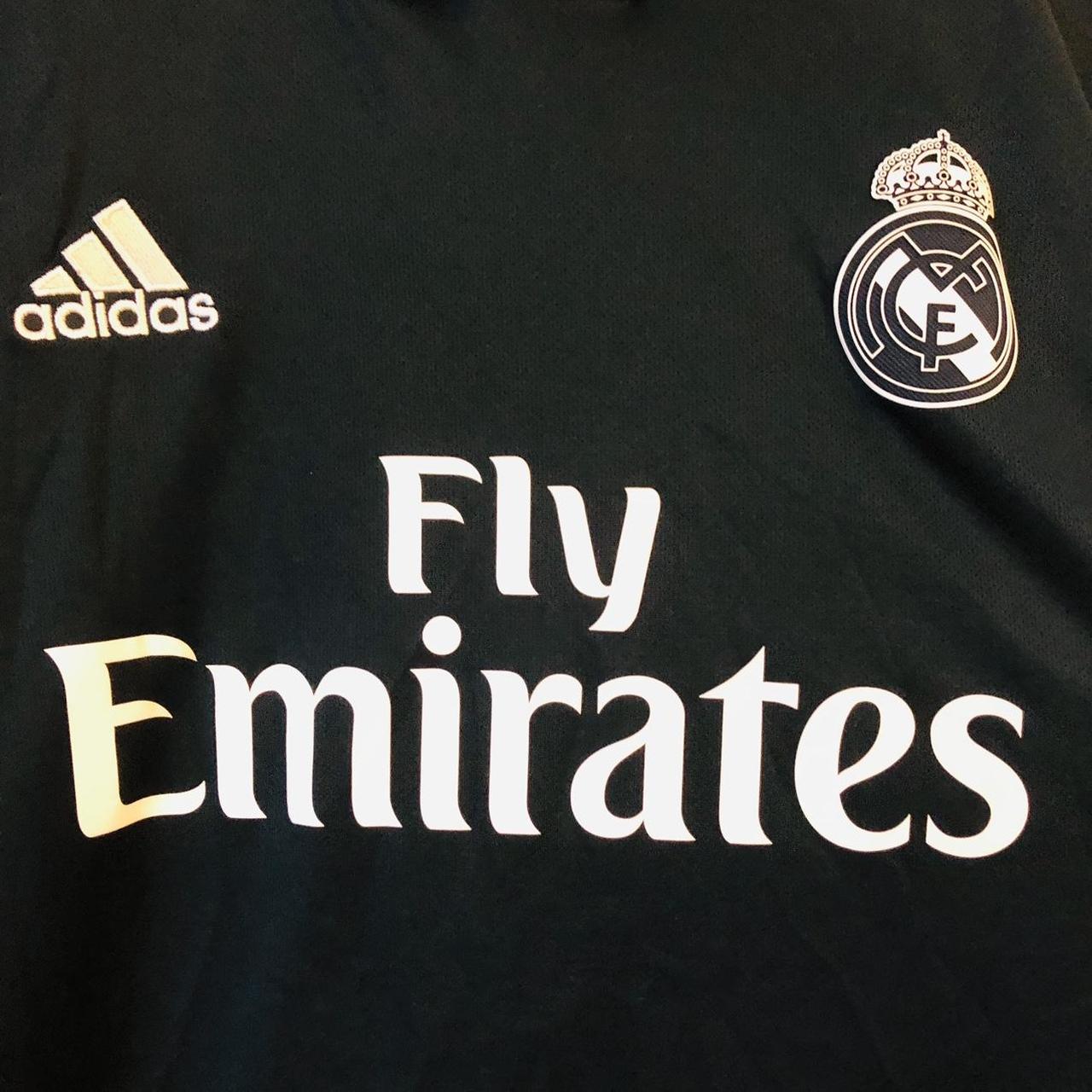 Real Madrid 2018/2019 Black Third Football Shirt (XL)