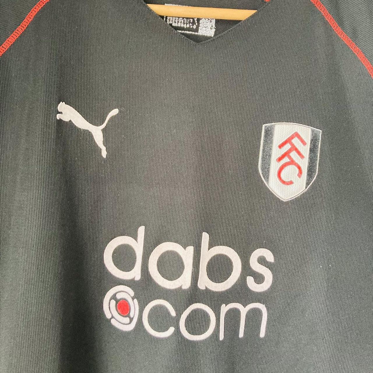 Fulham 2003/2004 Black Away Football Shirt (XXL)