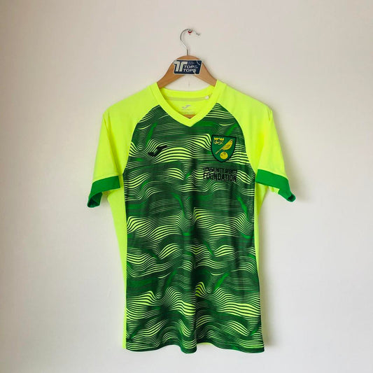 Norwich Neon Green Football Training Shirt (S)