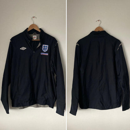 England Black Football Jacket (L)