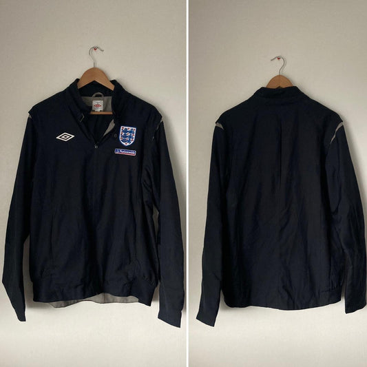 England Black Football Jacket (L)