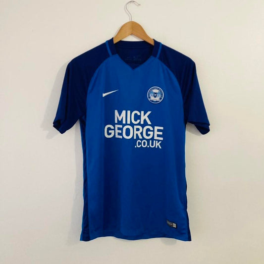 Peterborough United 2017/2018 Blue Home Football Shirt (M)