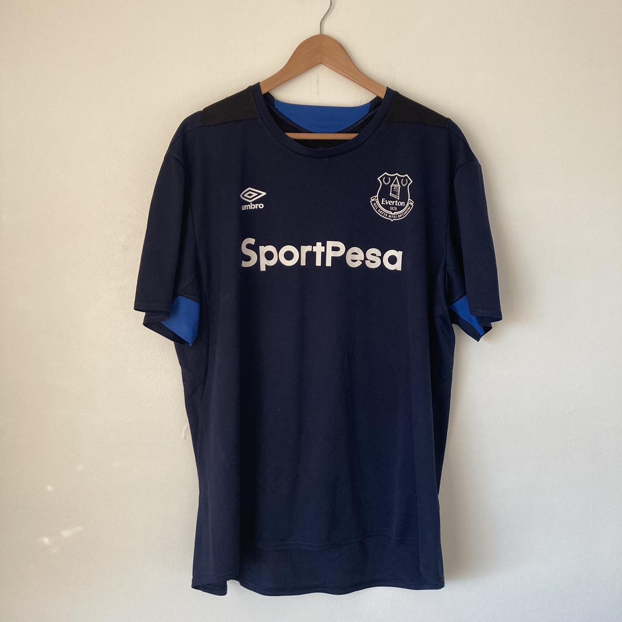 Everton 2017/2018 Navy Traing Football Shirt (XXXL)