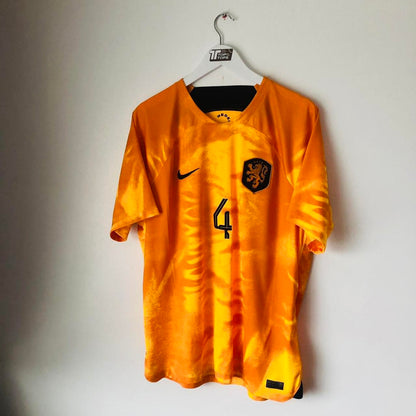 Netherlands 2022 Orange Home Football Shirt (XL)