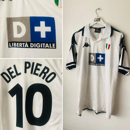 Juventus 1998/1999 White Away Football Shirt (XL)