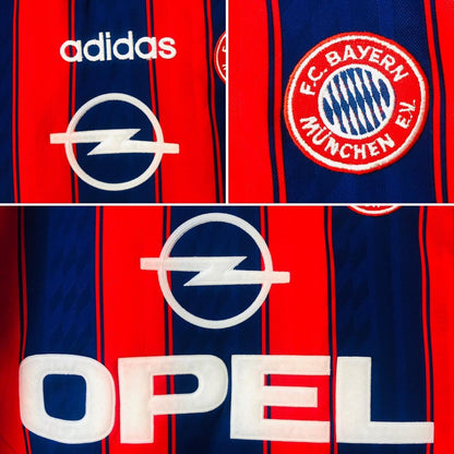 Bayern Munich 1995/1997 Red & Blue Home Football Shirt (S)