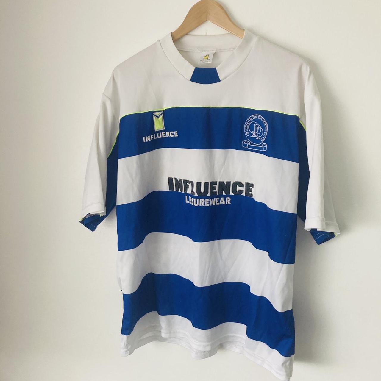 Queens Park Rangers 1989/1990 Blue & White Home Football Shirt (XL)