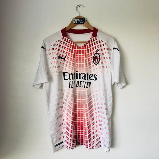 AC Milan 2020/2021 Red & White Football Shirt (L)